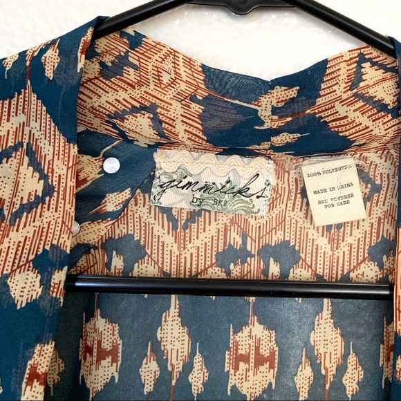 Gimmicks BKE Studded Sheer Open Front Cardigan S - Picture 2 of 4